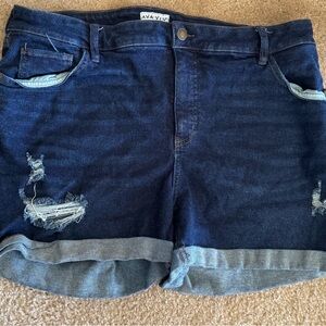 Ava & Viv Women's Blue Denim Shorts